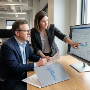 Contact center consultants reviewing customer experience strategy