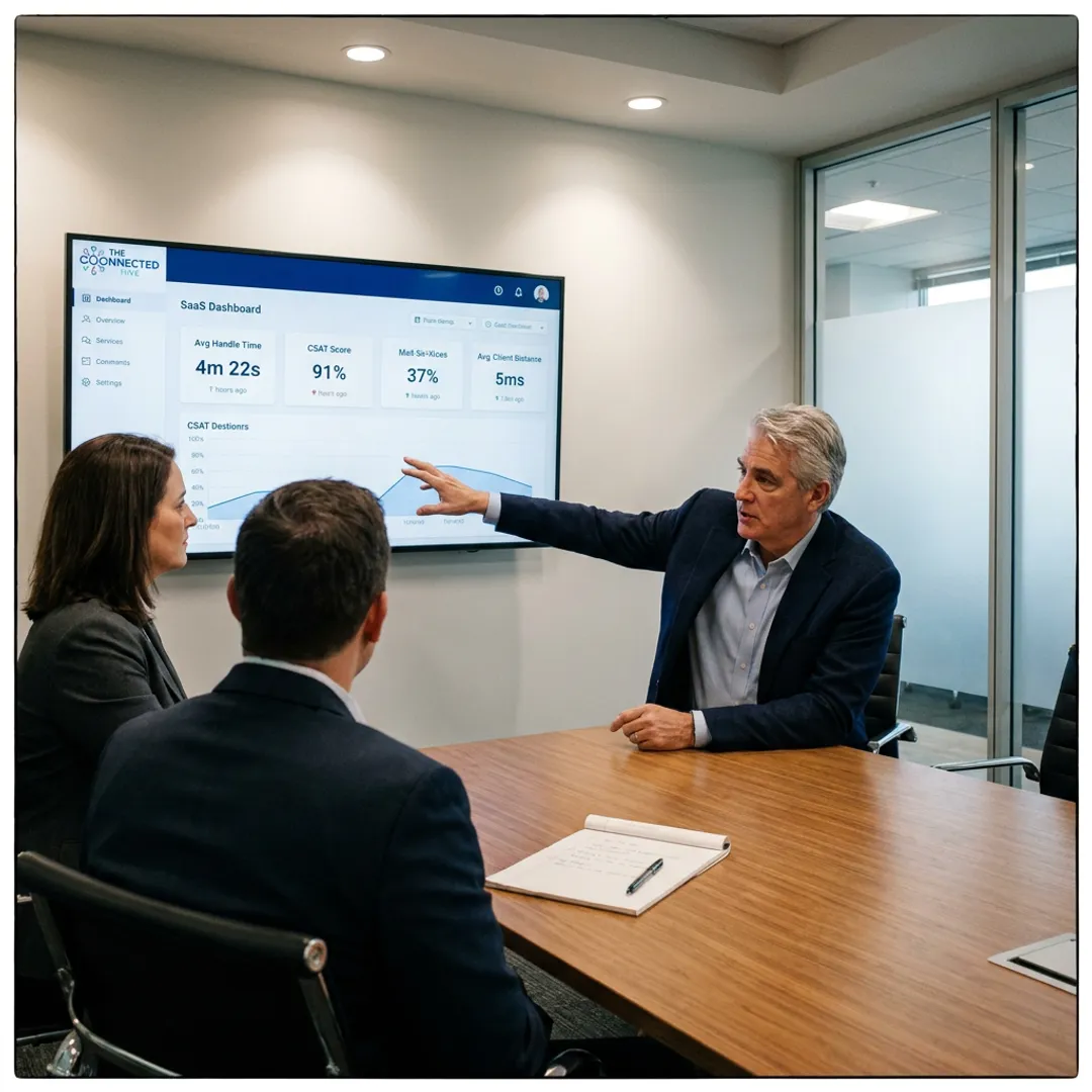 BPO consultant advising business team