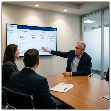 BPO consultant advising business team