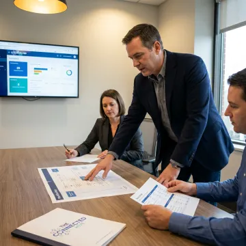 CX consultant leading a strategy workshop
