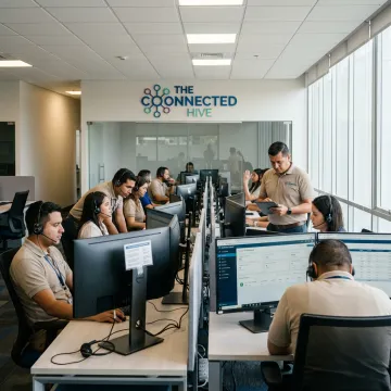 Modern Costa Rica call center team supporting customers