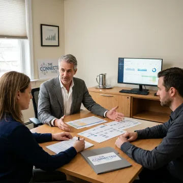 CX advisor leading a contact center strategy session