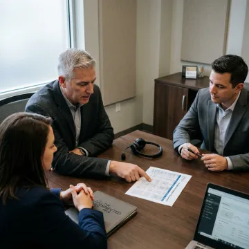 Call center outsourcing consultant advising business buyers