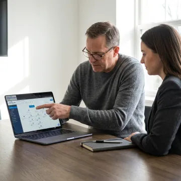 Consultant planning AI receptionist workflows