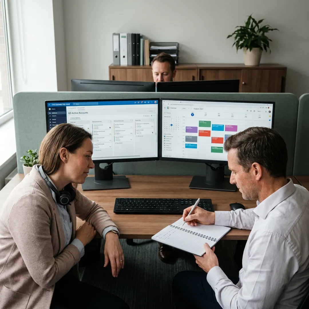 B2B appointment setting team using CRM