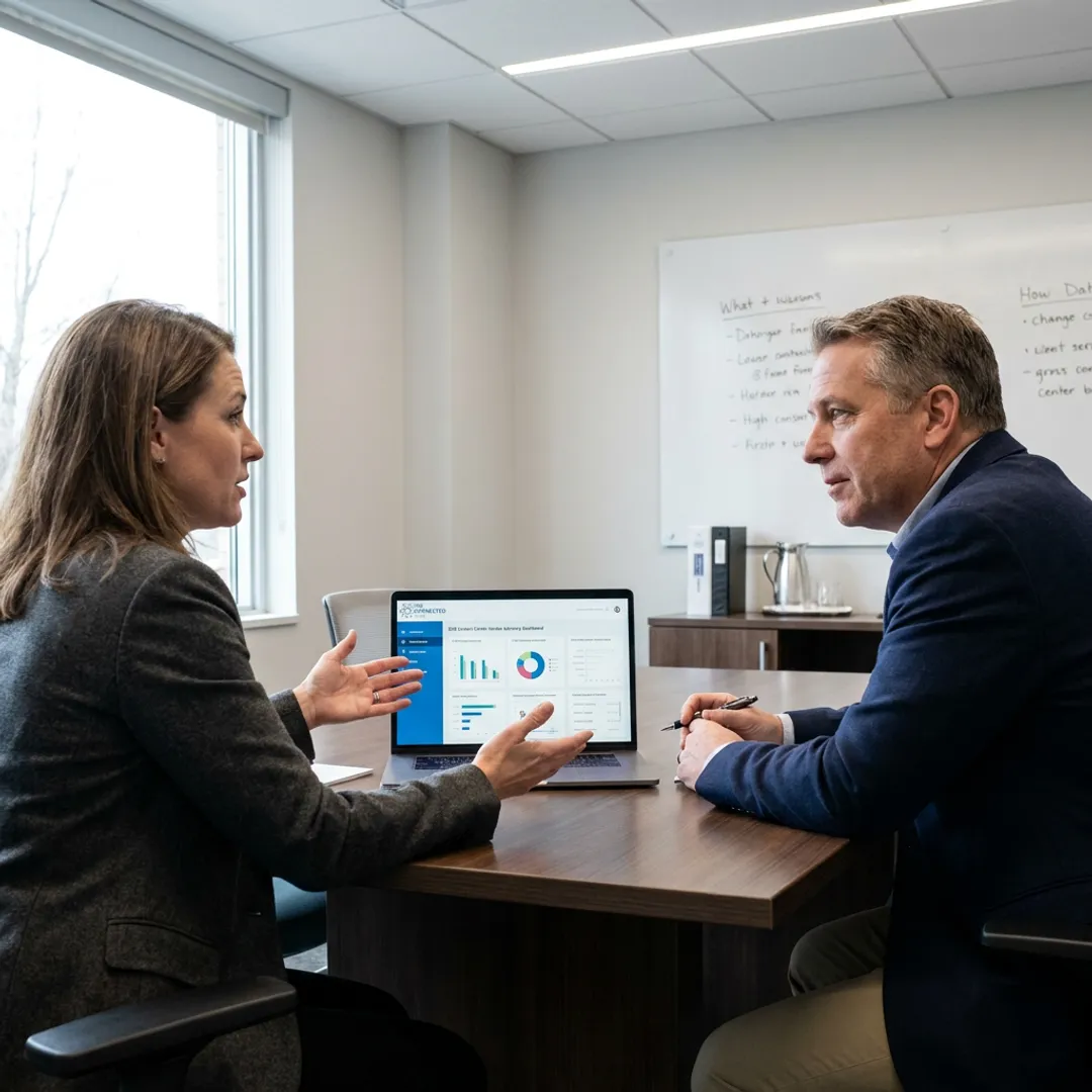 Enterprise customer service outsourcing strategy meeting