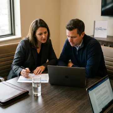 Enterprise team reviewing contact center outsourcing strategy