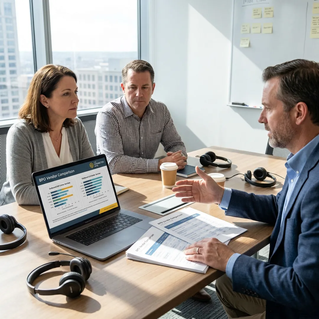 Outbound call center vendor matching consultation