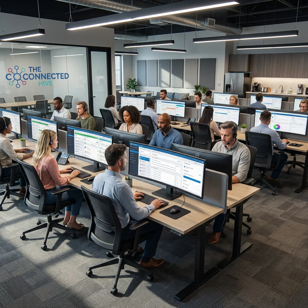 Outsourced contact center operations team