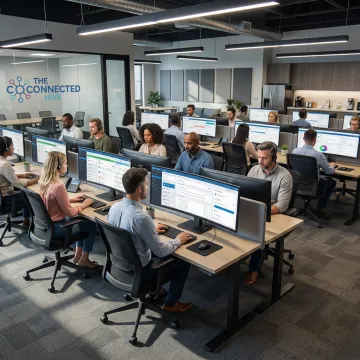 Outsourced contact center operations team