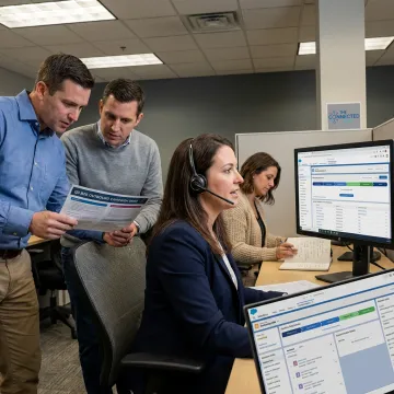 B2B telemarketing team supporting outsourced sales growth
