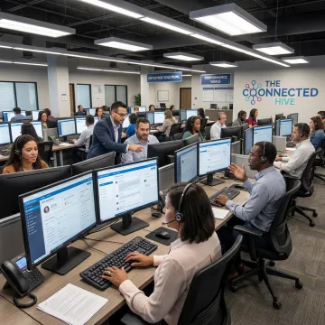 American enterprise call center outsourcing team