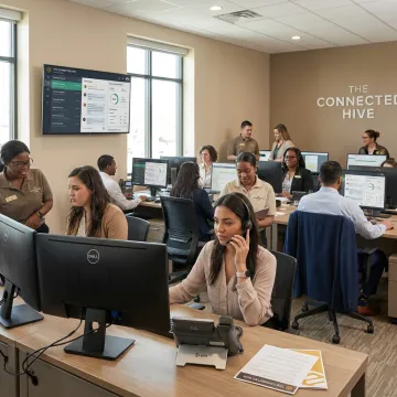 Hospitality contact center agents supporting hotel reservations
