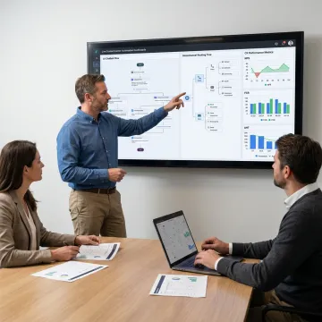 Automation consulting meeting for contact center technology