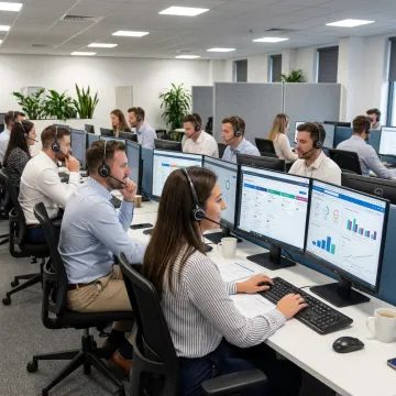B2B telesales contact center team supporting outbound sales calls