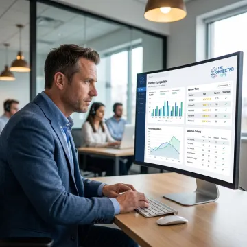 Telemarketing outsourcing partner selection dashboard