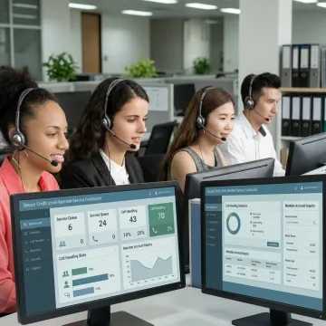 Credit union call center outsourcing team supporting members