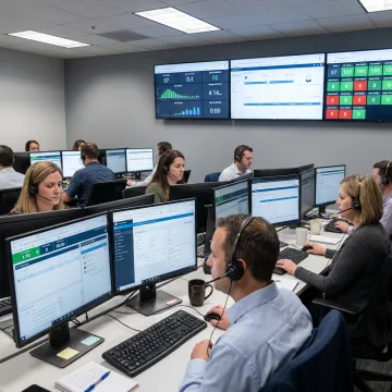 Overflow call center team supporting enterprise customers