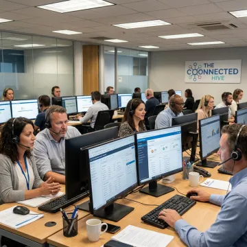 Integrated call center operations team