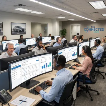 Automotive call center supporting dealership customers