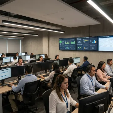 Guatemala call center team supporting customers