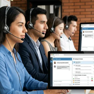 Spanish call center agents providing bilingual customer support