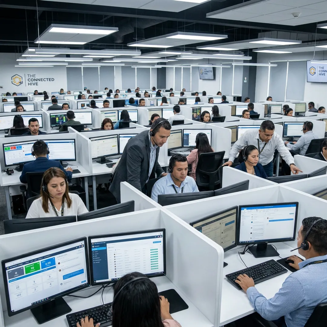 Honduras call center agents supporting customers