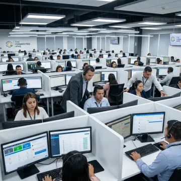 Honduras call center agents supporting customers
