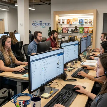 Ecommerce customer support agents answering shopper inquiries