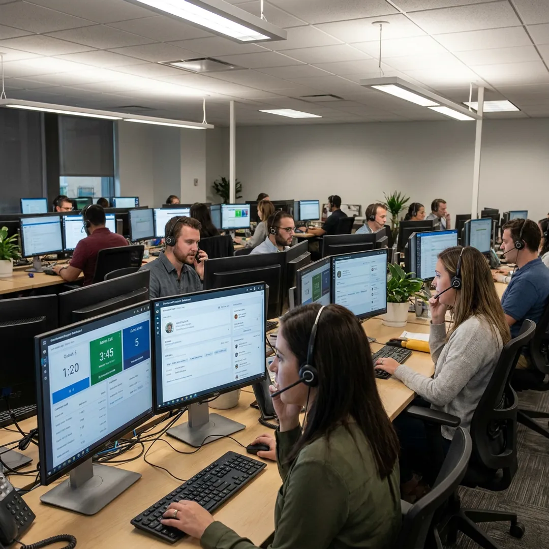 Voice support agents in a contact center