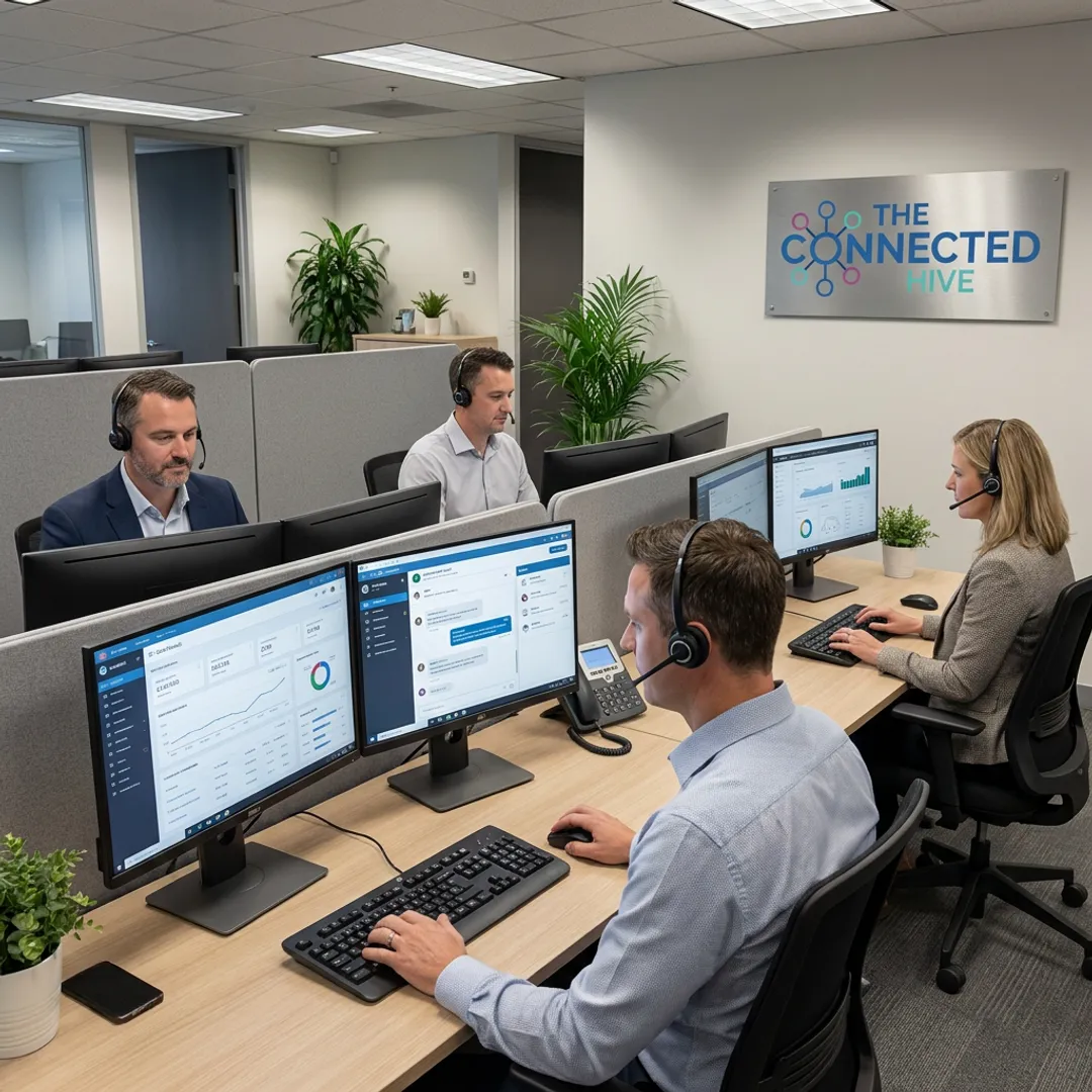 Modern contact center outsourcing team