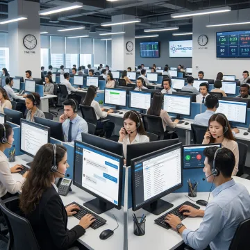 24/7 outsourced contact center support team