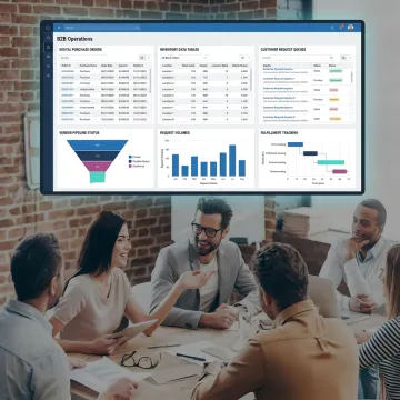 B2B order processing operations team