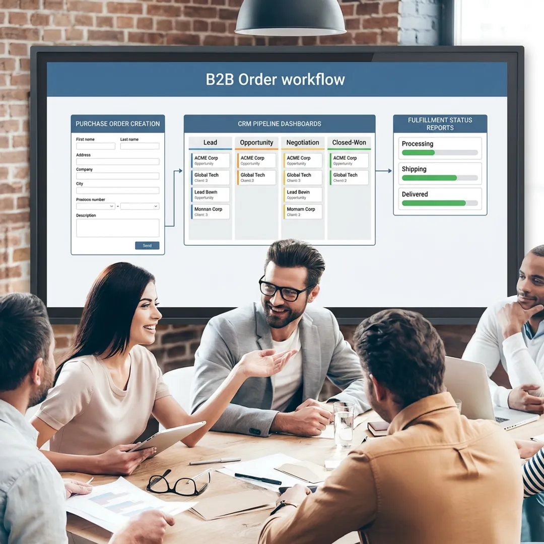 Consultant mapping outsourced order processing workflow