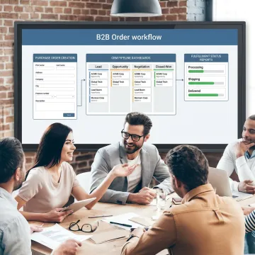Consultant mapping outsourced order processing workflow