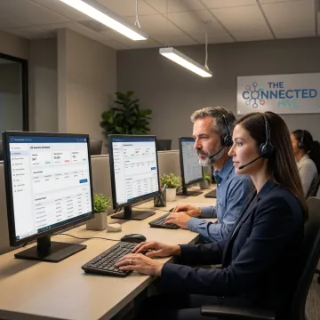 Life insurance call center outsourcing team