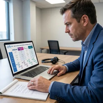 Consultant reviewing Brazil BPO partner options