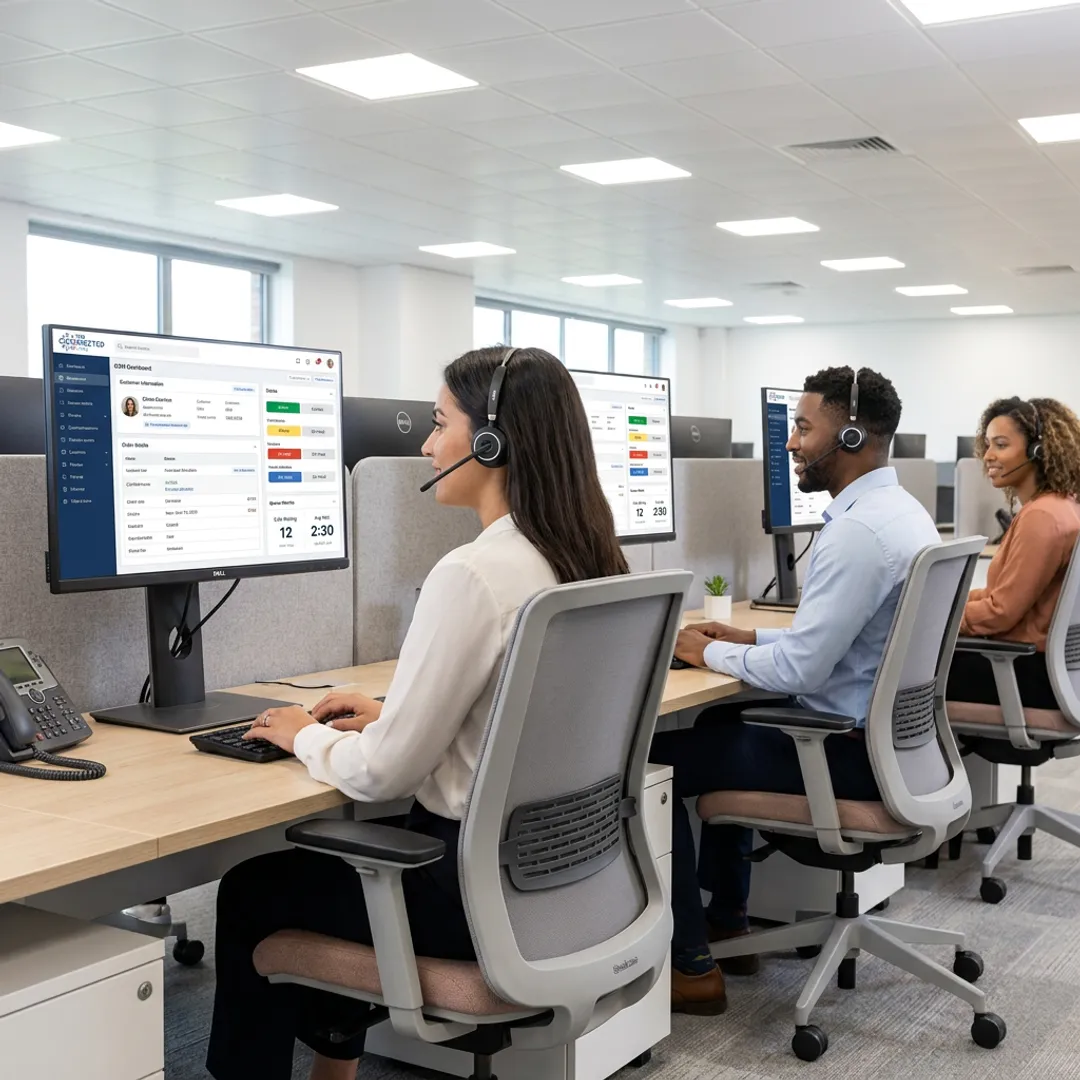 Professional contact center order taking team
