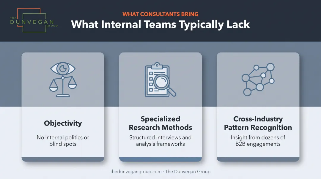 Three key advantages retention consultants bring versus internal teams