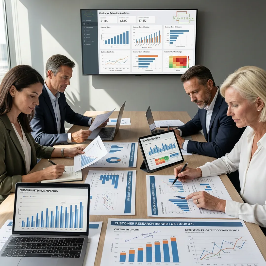 Business leaders reviewing retention strategy