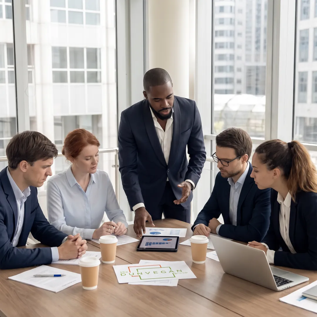 Consultant presenting B2B retention strategy