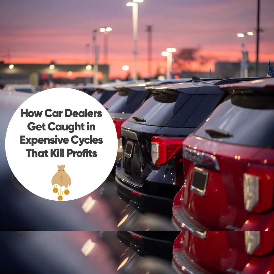 Dealership marketing team analyzing vehicle inventory and campaign results