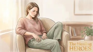 Woman sitting quietly in reflective moment of self-discovery and emotional recognition