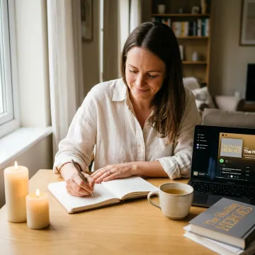 Woman journaling while exploring emotional healing practices