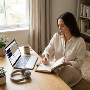 Woman learning about EMDR and holistic mental health