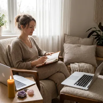 Divorced woman finding clarity with holistic support