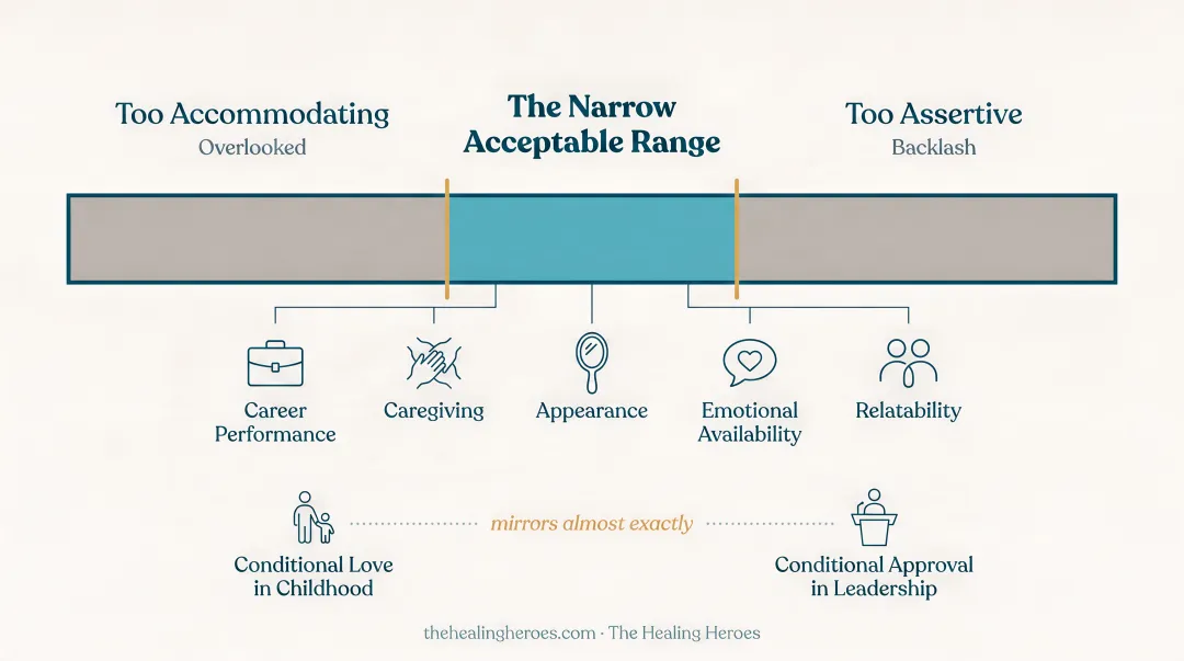 Double-bind dilemma women face in leadership assertiveness versus accommodation spectrum