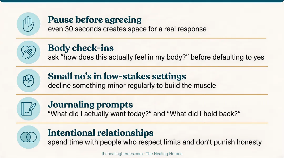 Five daily nervous system practices to begin healing people-pleasing patterns