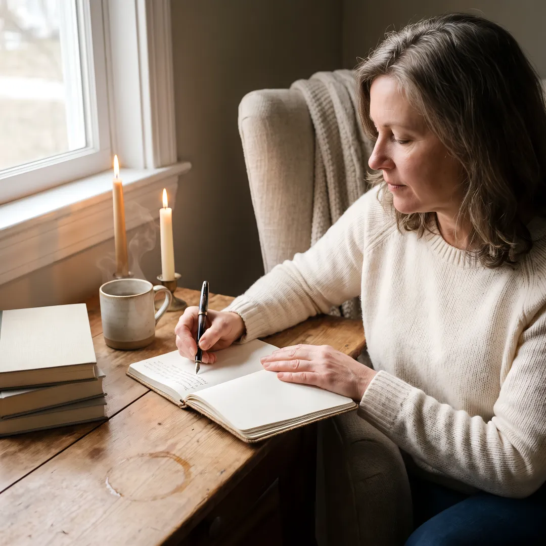 Woman over 50 creating a personal life roadmap