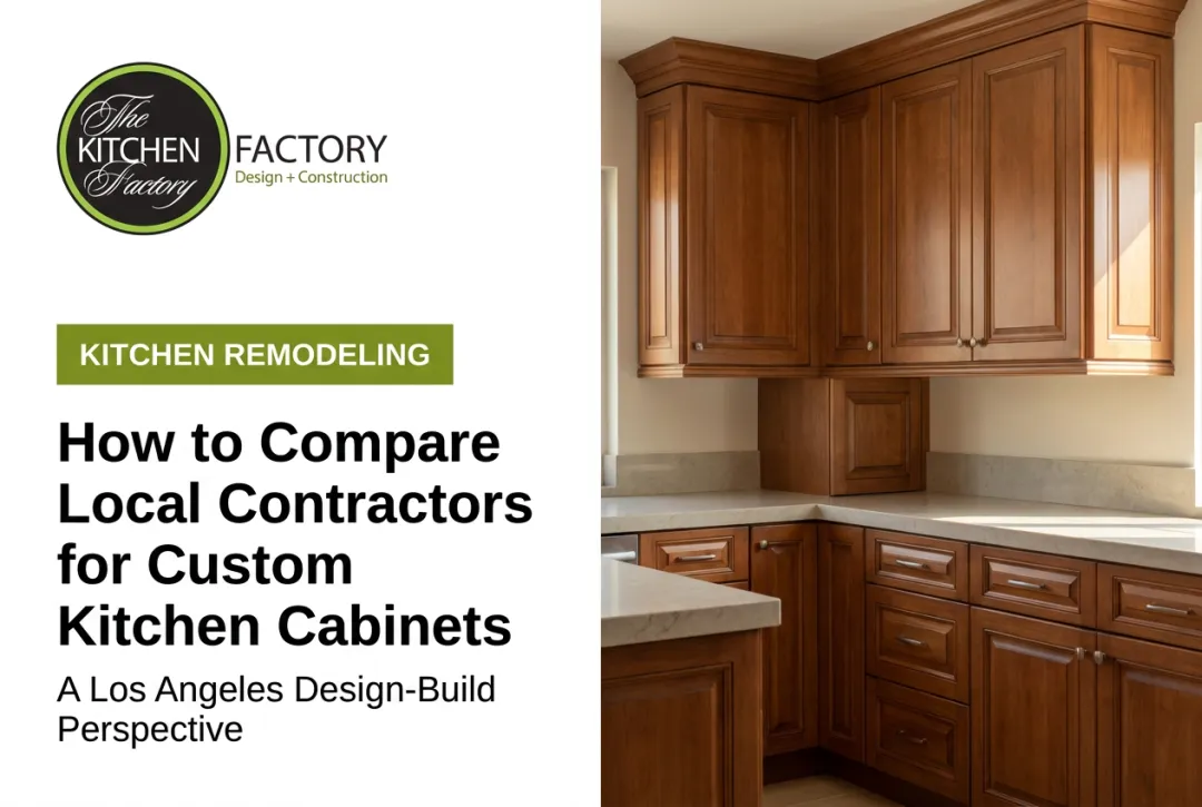 How to Compare Local Contractors for Custom Kitchen Cabinets